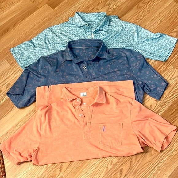 Johnnie-O,Bundle of 3 Polo/Surf/Golf Shirts, Excellent Condition, All Size Med. - Picture 1 of 10